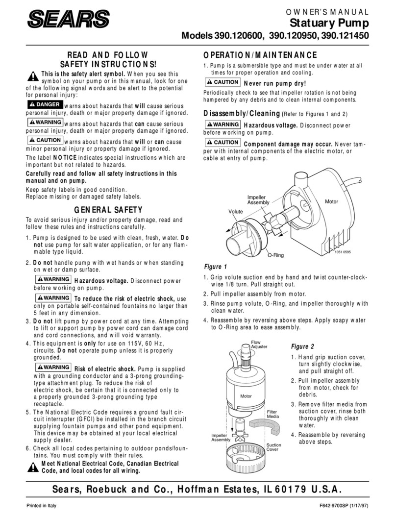 Sears 390.120600 owner's manual Sears 390.120600 owner's manual
