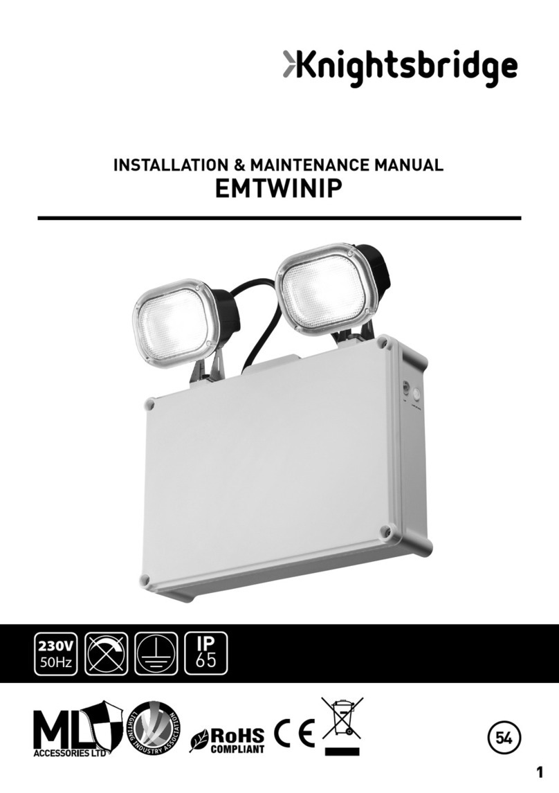 Knightsbridge EMTWINIP Installation & maintenance manual