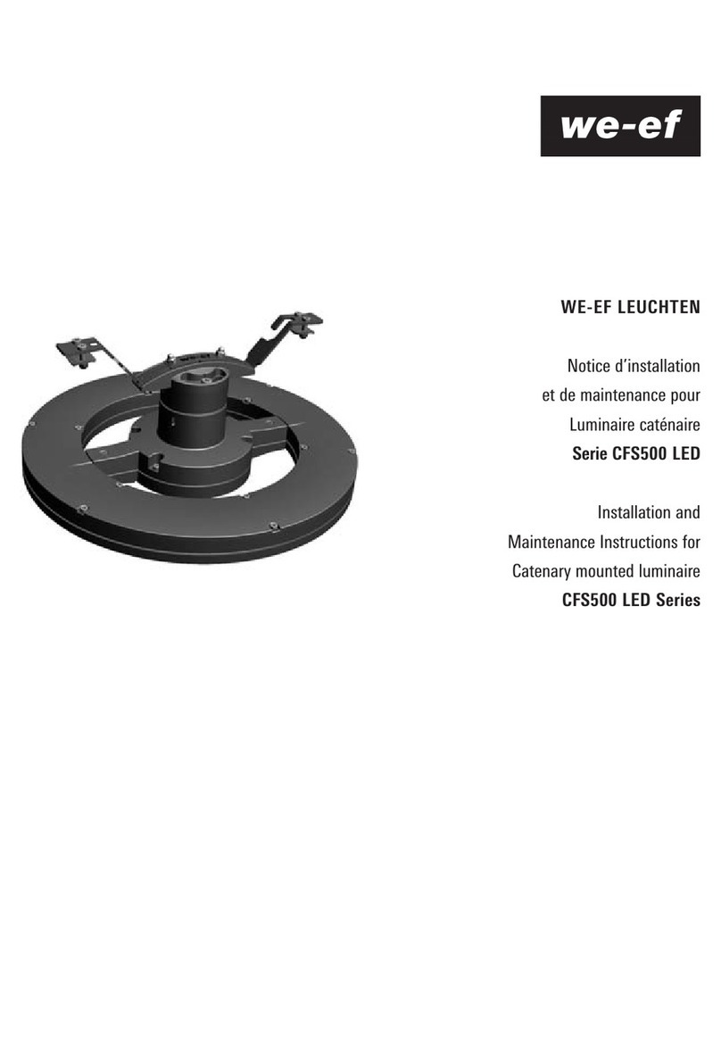 WE-EF CFS500 Series Installation and maintenance instructions