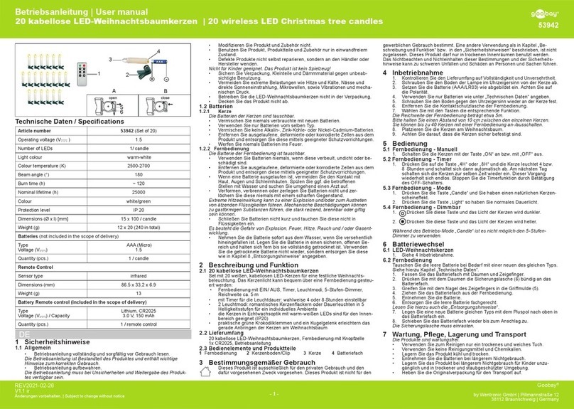 Goobay 53942 user manual Goobay 53942 user manual