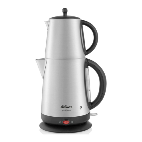 Arzum TEA TOCK AR 3072-UL instruction manual