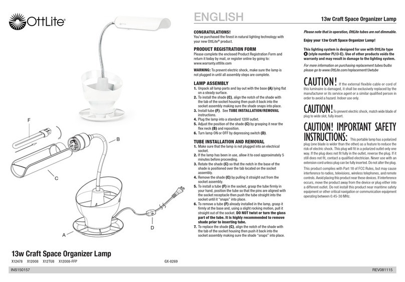 OttLite X12478 User manual
