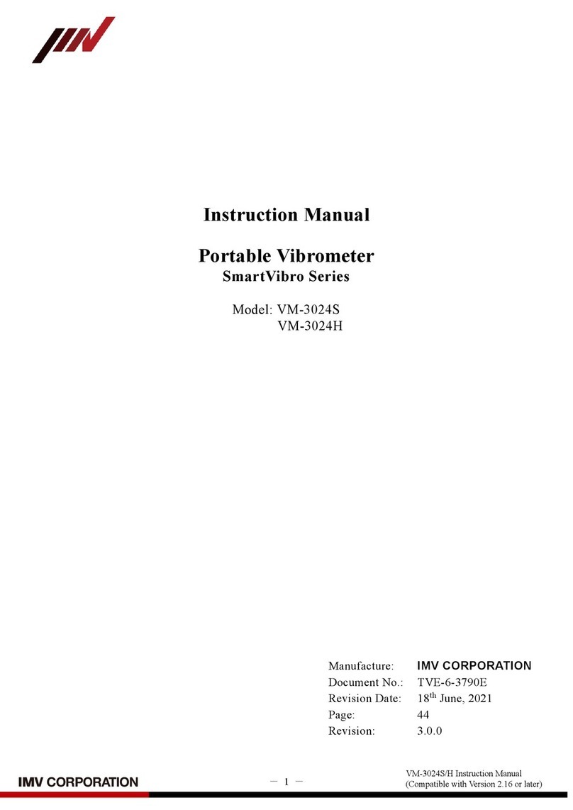 IMV SmartVibro VM-3024S User manual