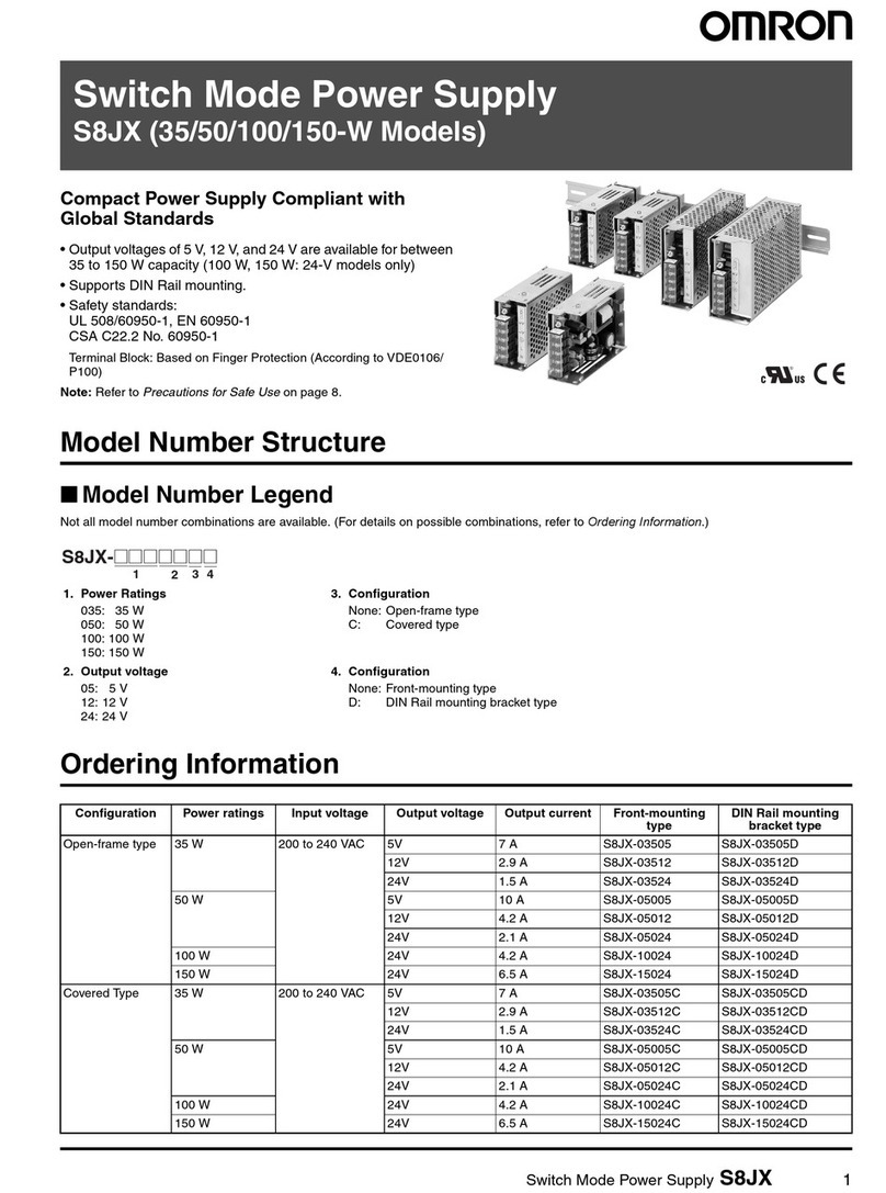 Omron S8JX - User manual