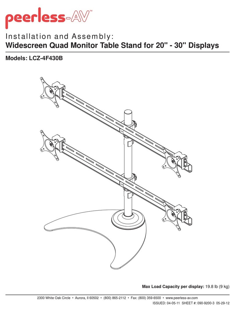 peerless-AV LCZ-4F430B Guide