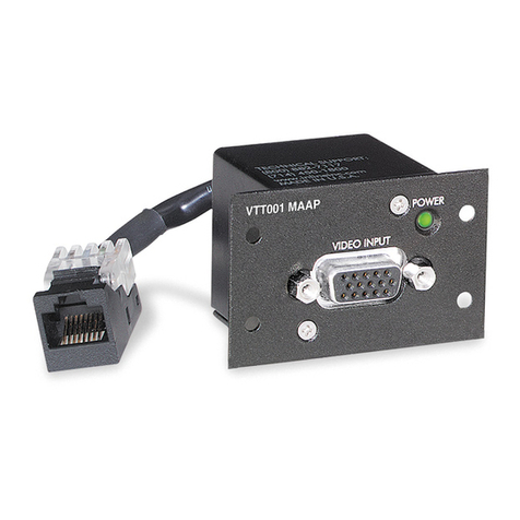 Extron electronics Twisted Pair Transmitter VTT001 User manual