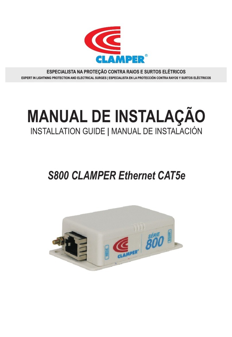 Clamper S800 Ethernet CAT5e User manual