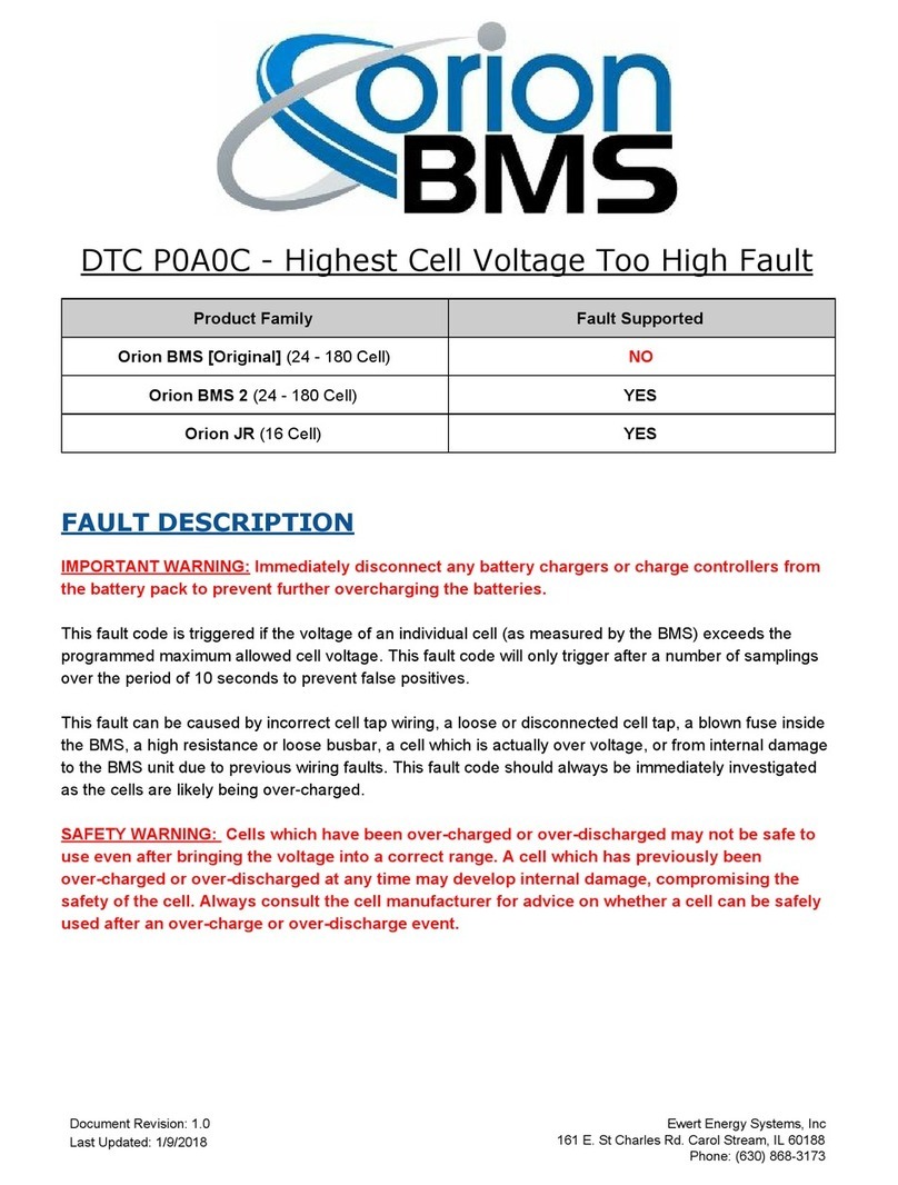 Ewert Energy Systems Orion BMS Operating instructions