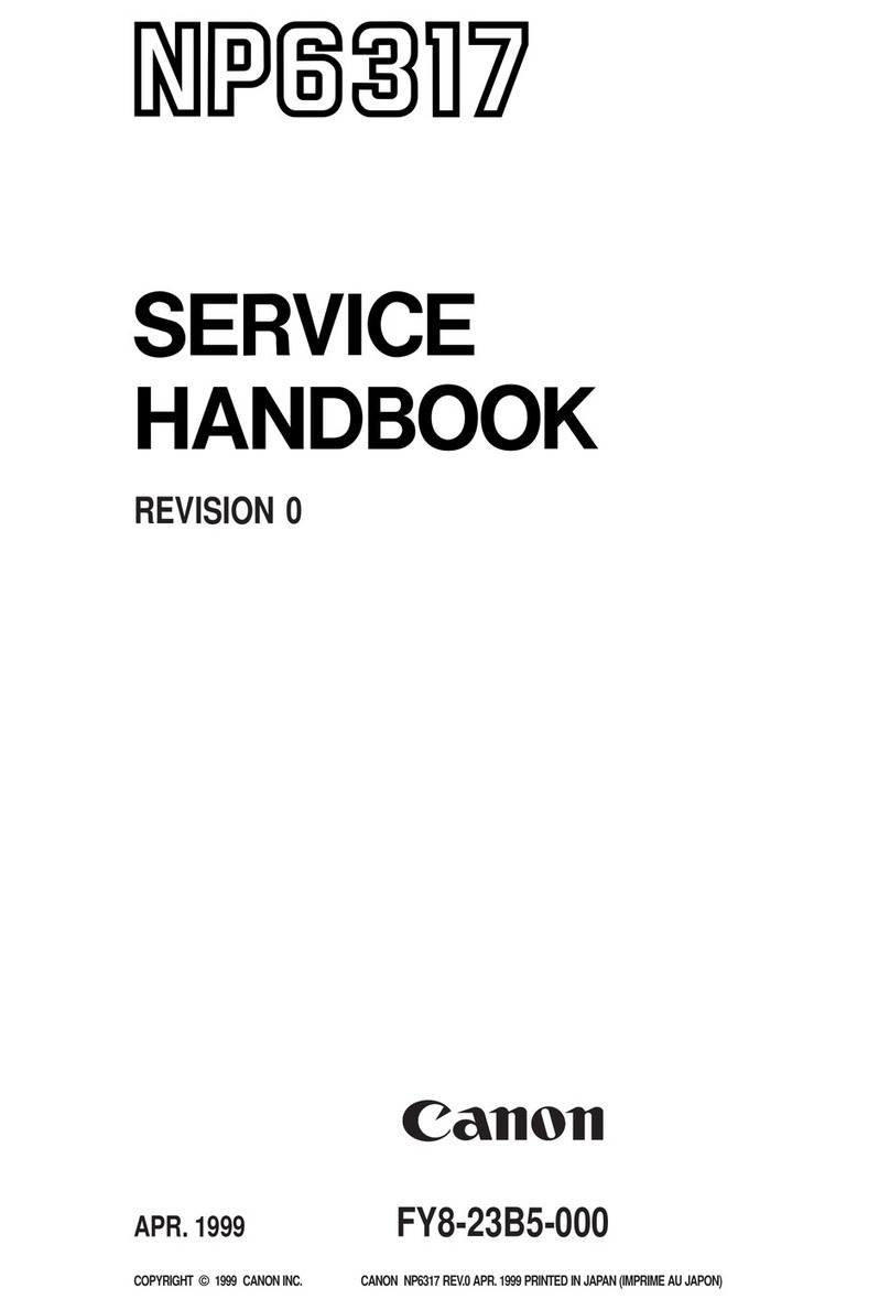 Canon NP6317 Service handbook