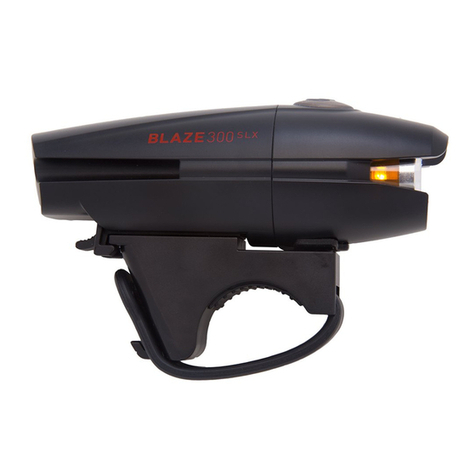 Planet Bike BLAZE 300 SLX quick start guide