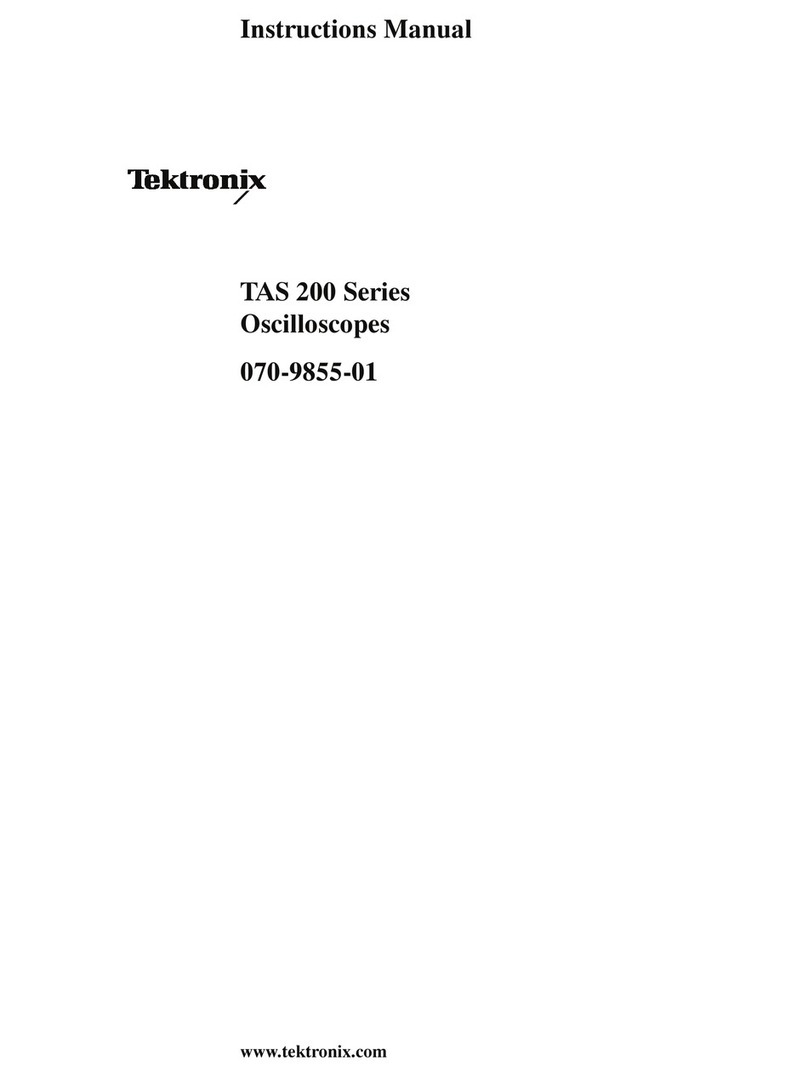 Tektronix TAS 200 User manual