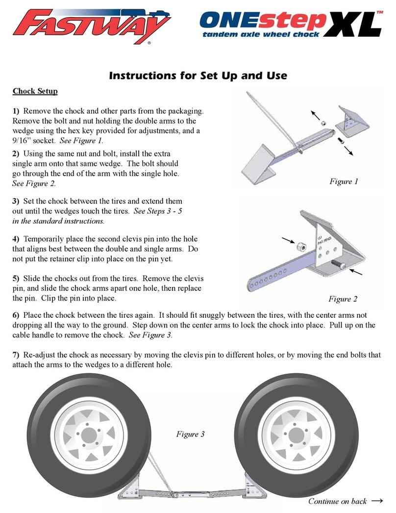 Fastway OneStep XL Instructions for Set Up and Use