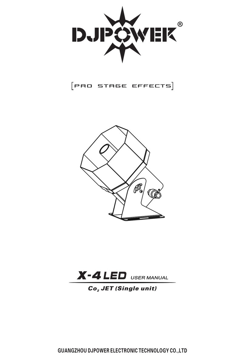 dj power X-4LED User manual