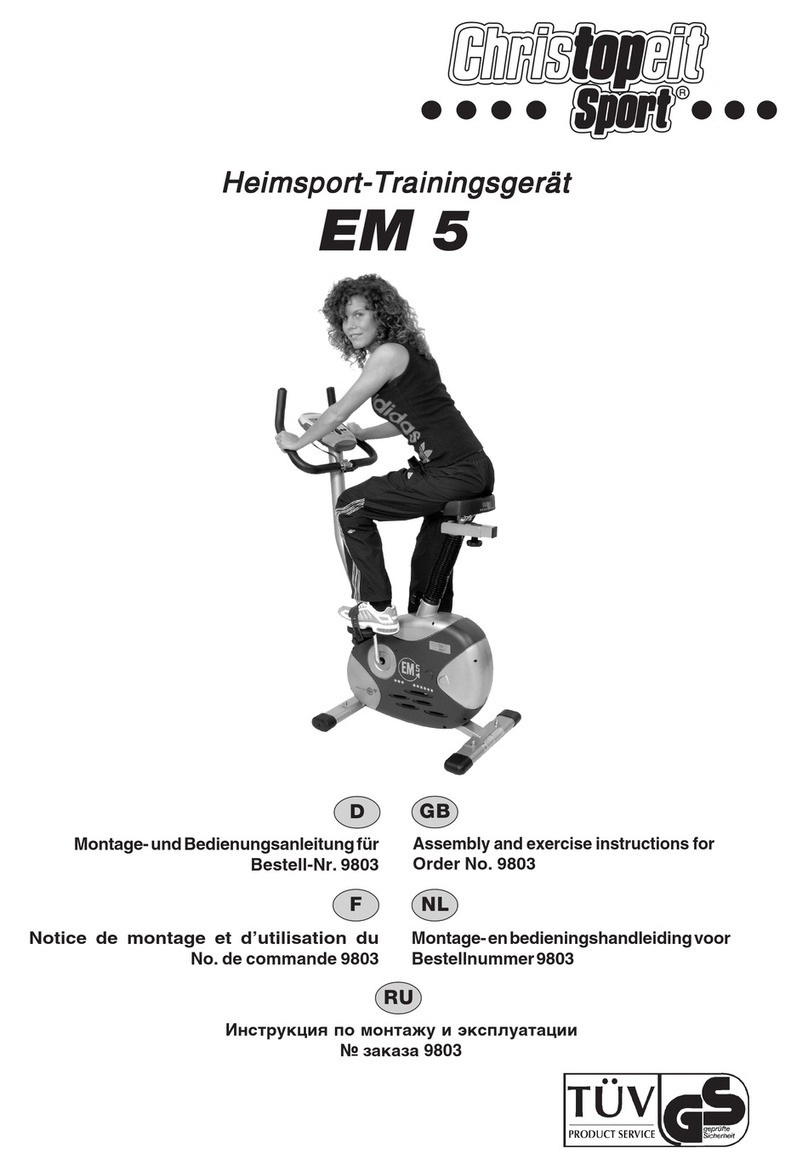 Christopeit Sport EM 5 Assembly and exercise instructions