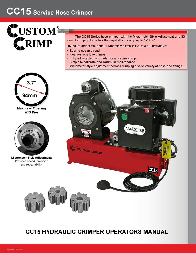 CustomCrimp CC15 User manual