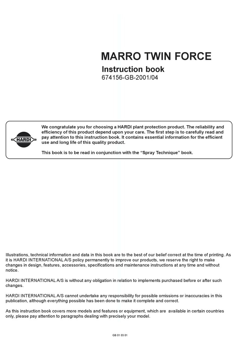 Hardi MARRO TWIN FORCE 1000 User manual