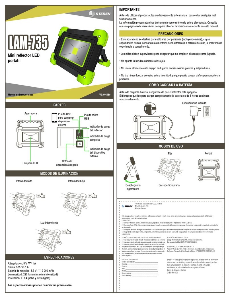 Steren LAM-735 instruction manual