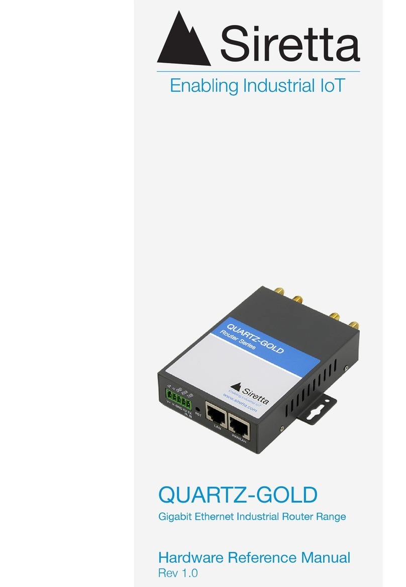 SIRETTA QUARTZ-GOLD Hardware reference manual