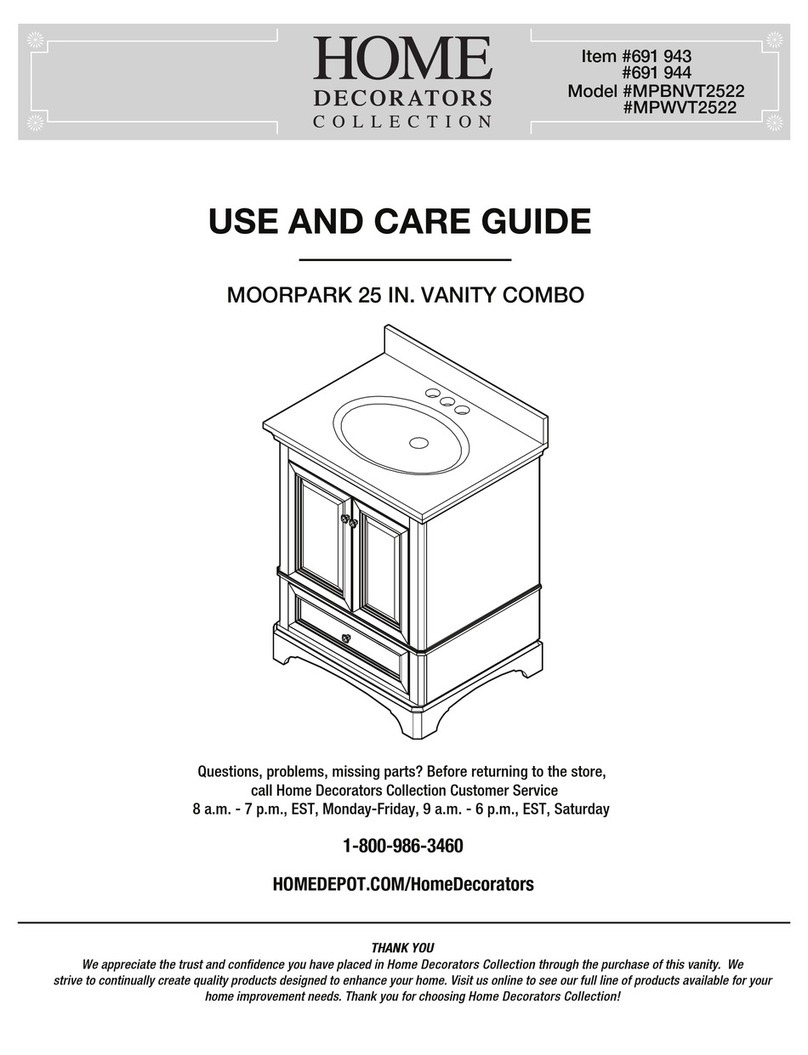 Home Decorators Collection MOORPARK MPBNVT2522 User manual Home Decorators Collection MOORPARK MPBNVT2522 User manual