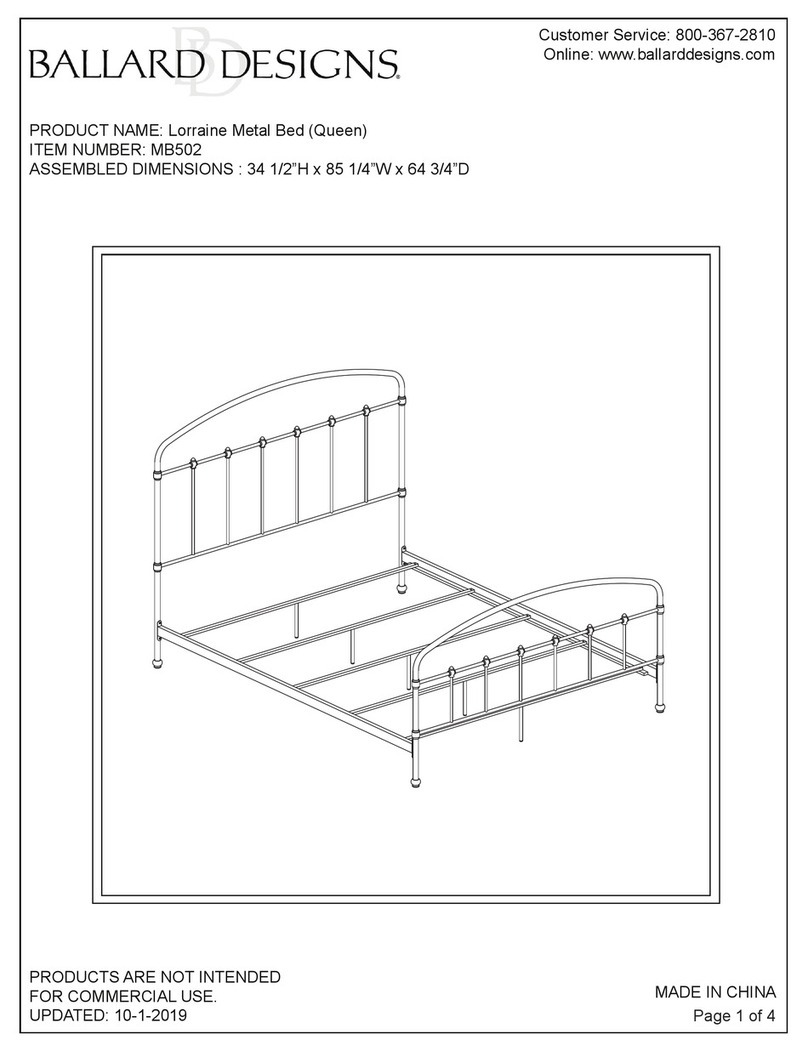 Ballard Designs Lorraine MB502 Assembly instructions