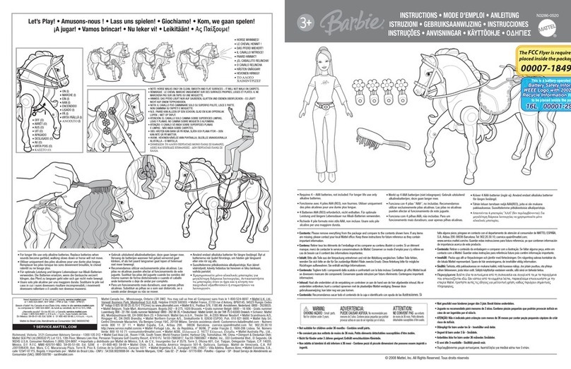 Mattel N3286-0520 instructions