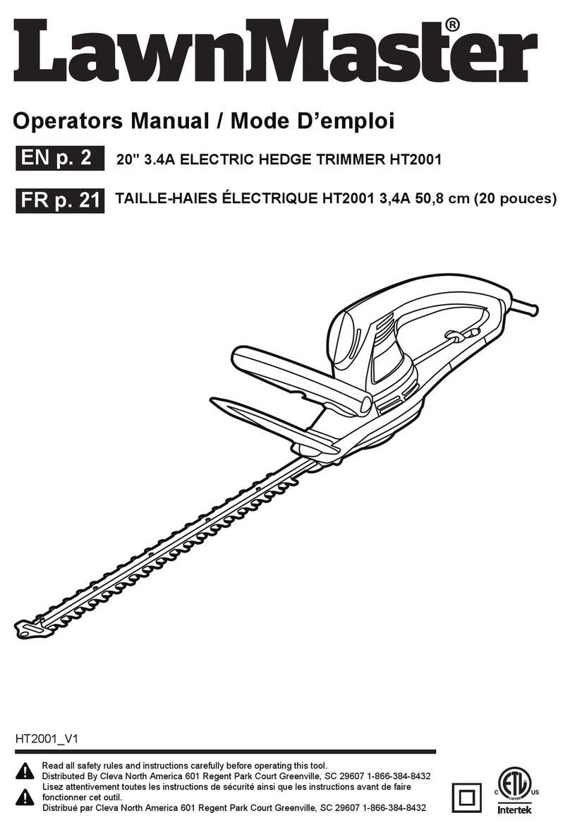 LawnMaster HT2001 User manual