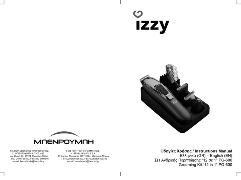 BENRUBI izzy instruction manual