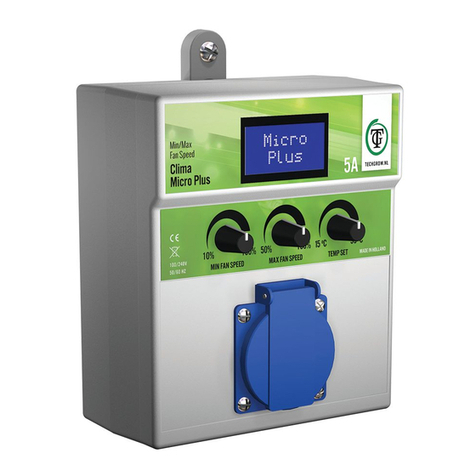 TechGrow Clima Micro Plus Min/Max Fan Speed user manual