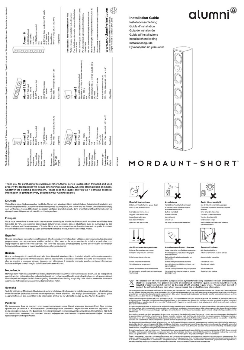 Mordaunt Short Alumni Alumni 9 User manual