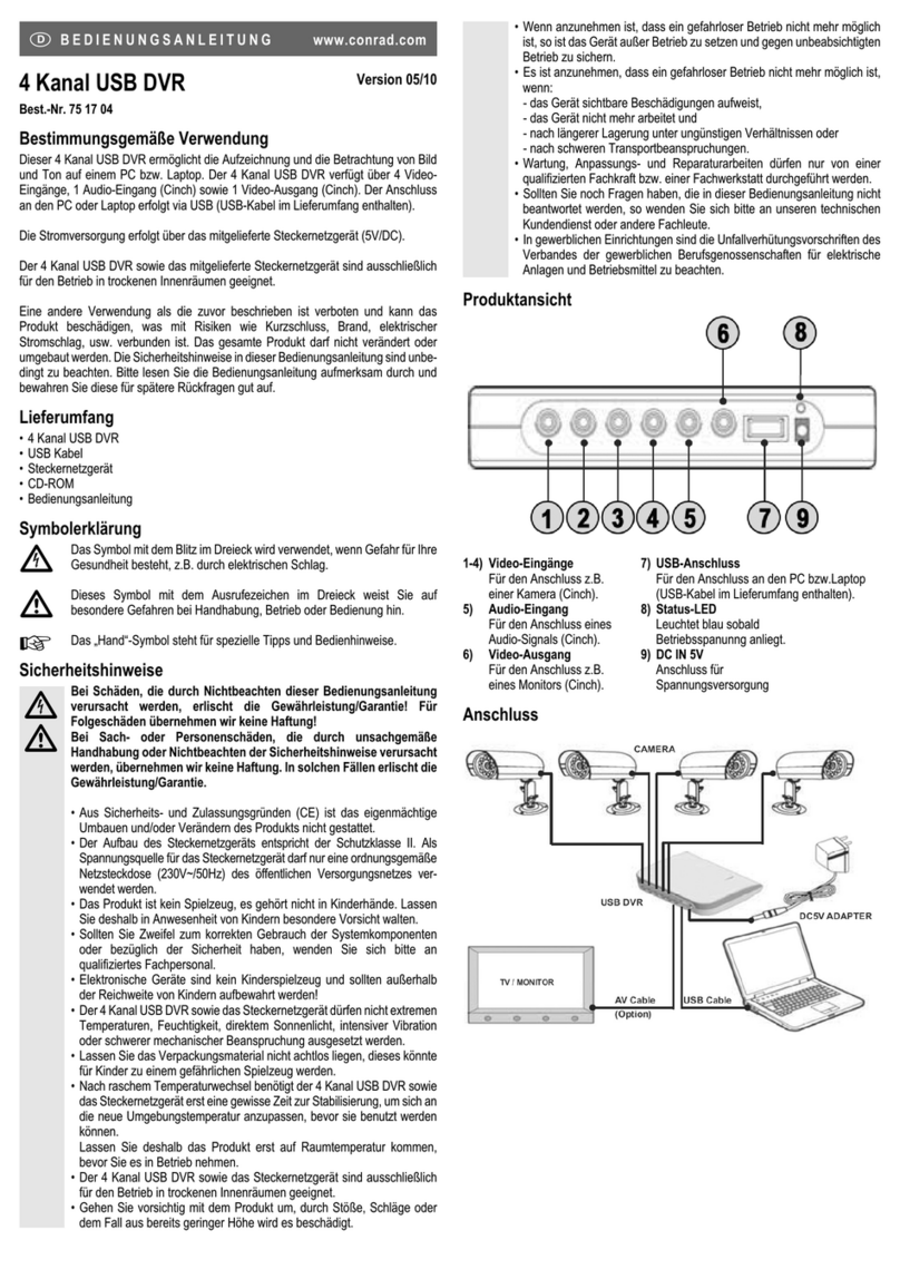 Conrad 75 17 04 User manual