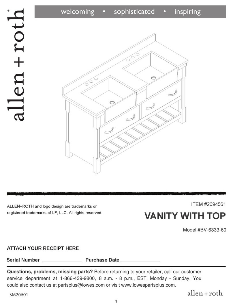 Allen + Roth BV-6333-60 User manual