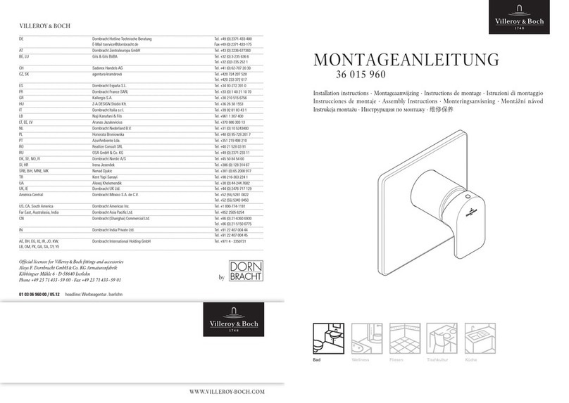 Villeroy & Boch 36 015 960 User manual Villeroy & Boch 36 015 960 User manual