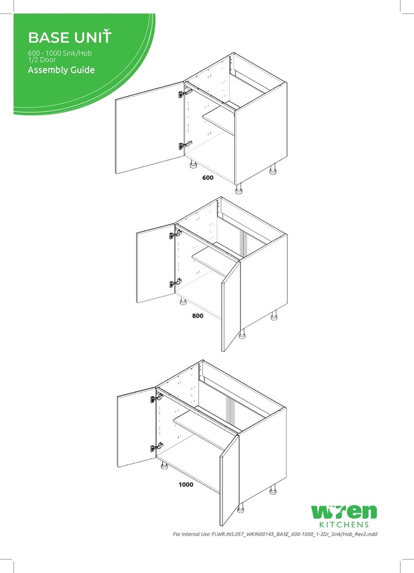 Wren Kitchens BASE UNIT 600 User manual
