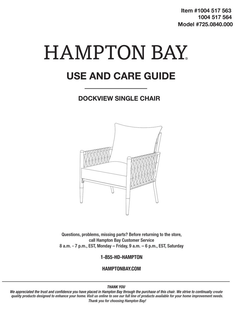 HAMPTON BAY 725.0840.000 Use and care guide HAMPTON BAY 725.0840.000 Use and care guide