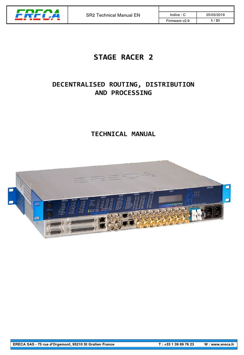 ERECA SR2 User manual