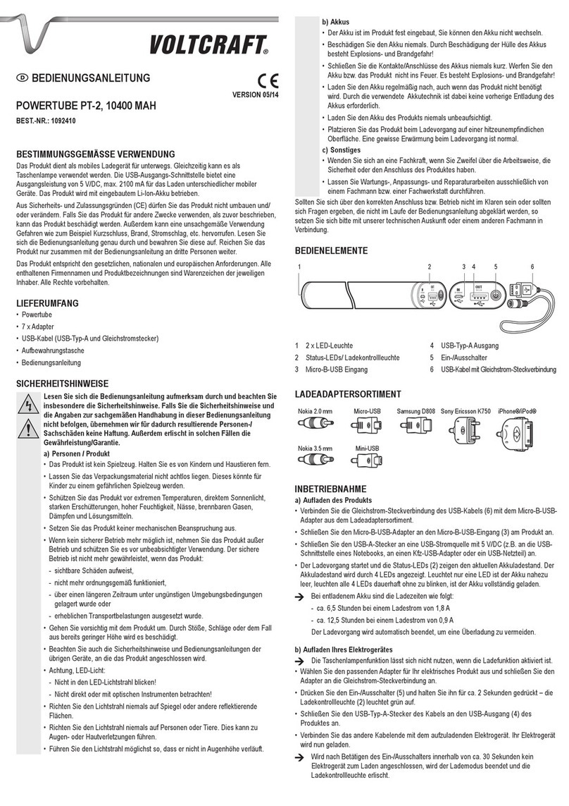 VOLTCRAFT PT-2 User manual