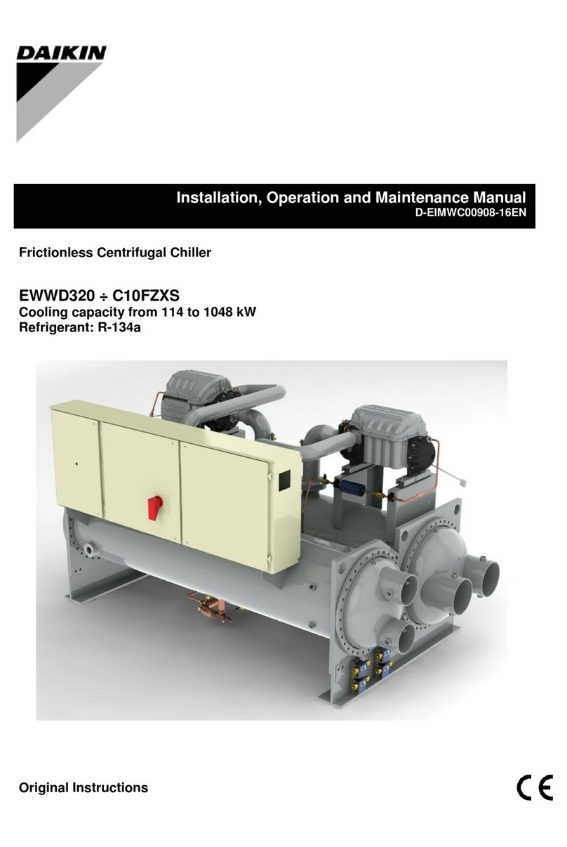 Daikin EWWD320 Installation, operation and maintenance manual