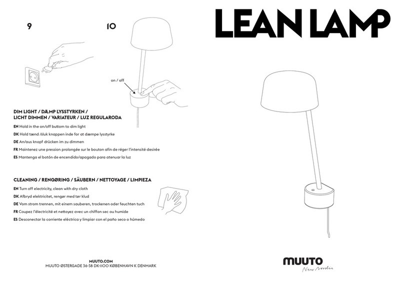 muuto Lean Lamp User manual