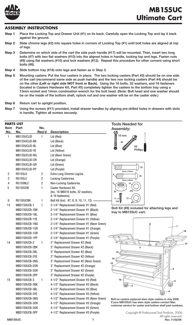 MAG TOOLS MB155UC Assembly instructions