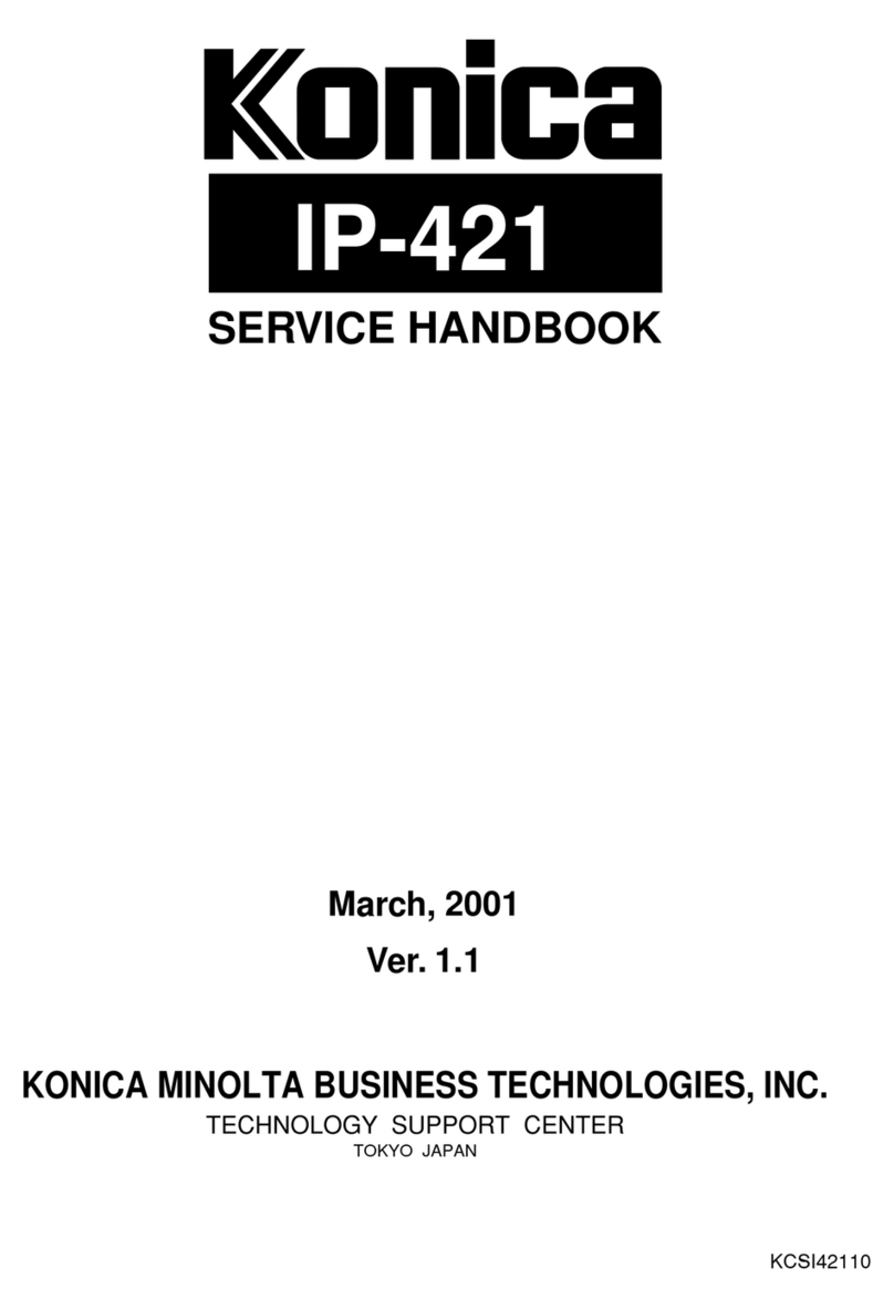 Konica Minolta IP-421 Service handbook