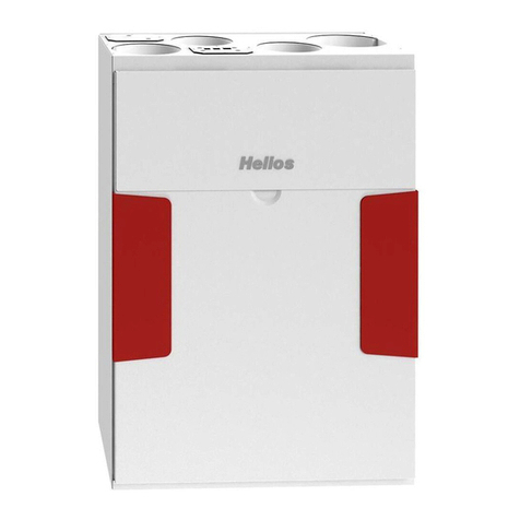 Helios KWL 170 W Installation and operating instructions