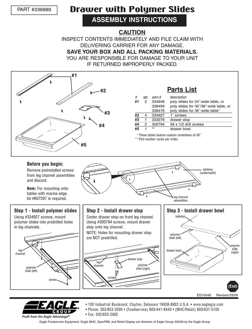 Eagle Group 336889 Assembly instructions