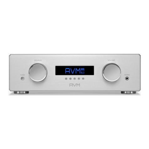 AVM OVATION PA 8.3 operating instructions