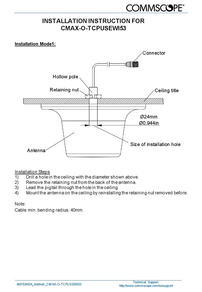 CommScope Cell-Max CMAX-O-TCPUSEWI53 User manual CommScope Cell-Max CMAX-O-TCPUSEWI53 User manual