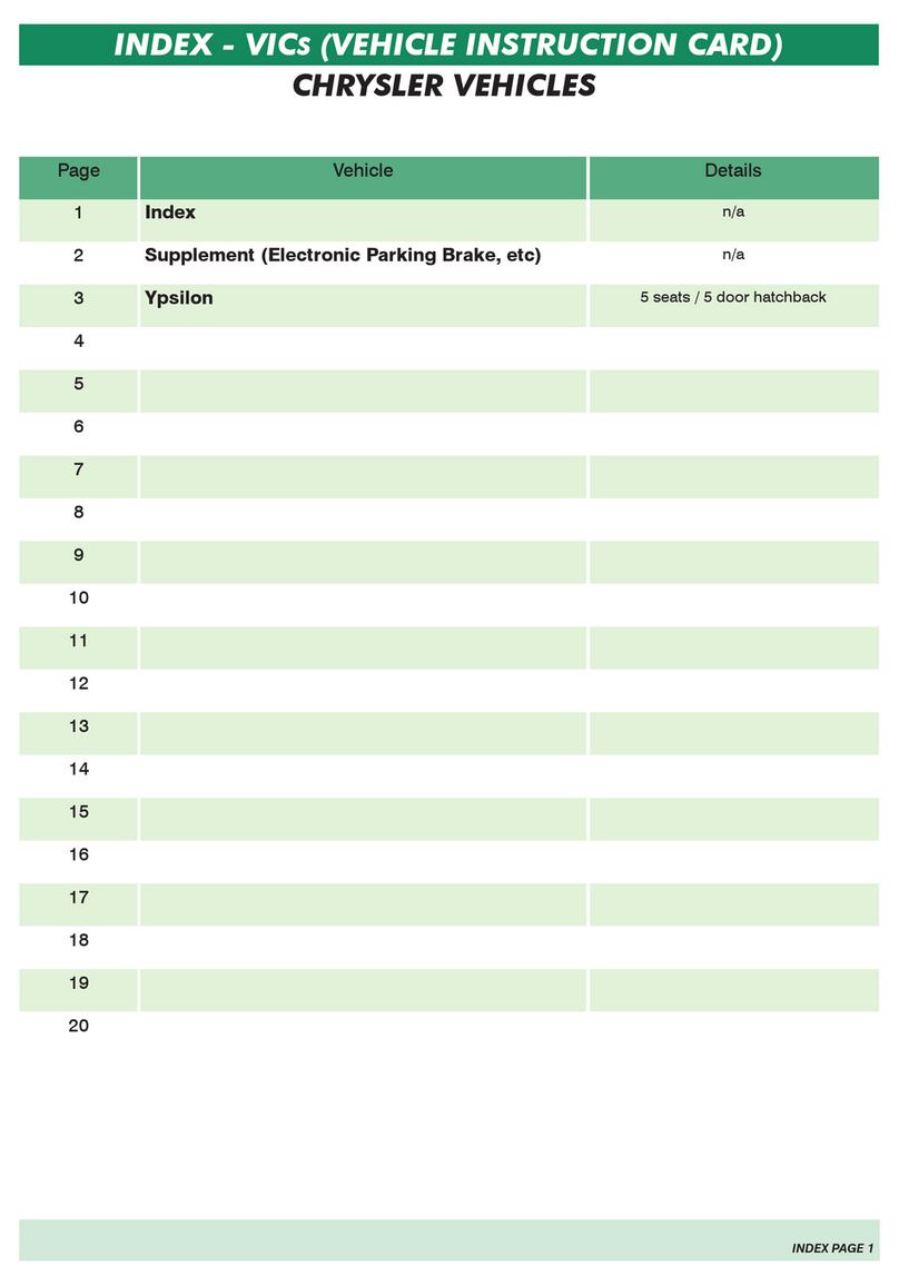 Chrysler YPSILON 2012 Technical manual