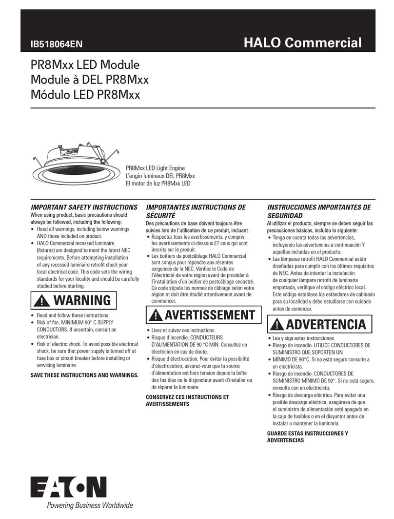 Halo PR8M Series User manual
