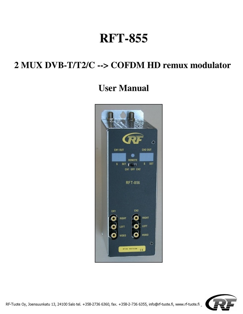 RF RFT-855 user manual