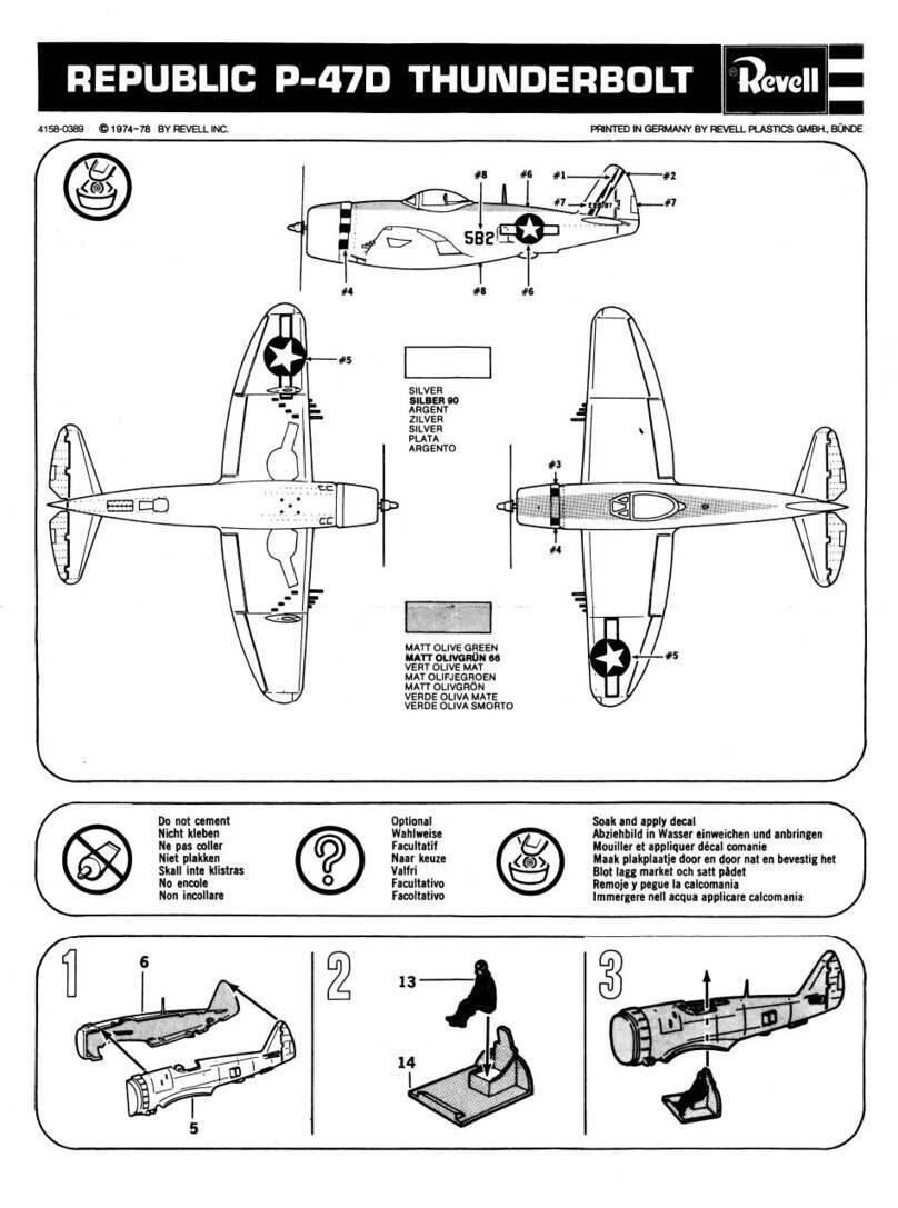 REVELL P-47D Thunderbolt Razorback User manual