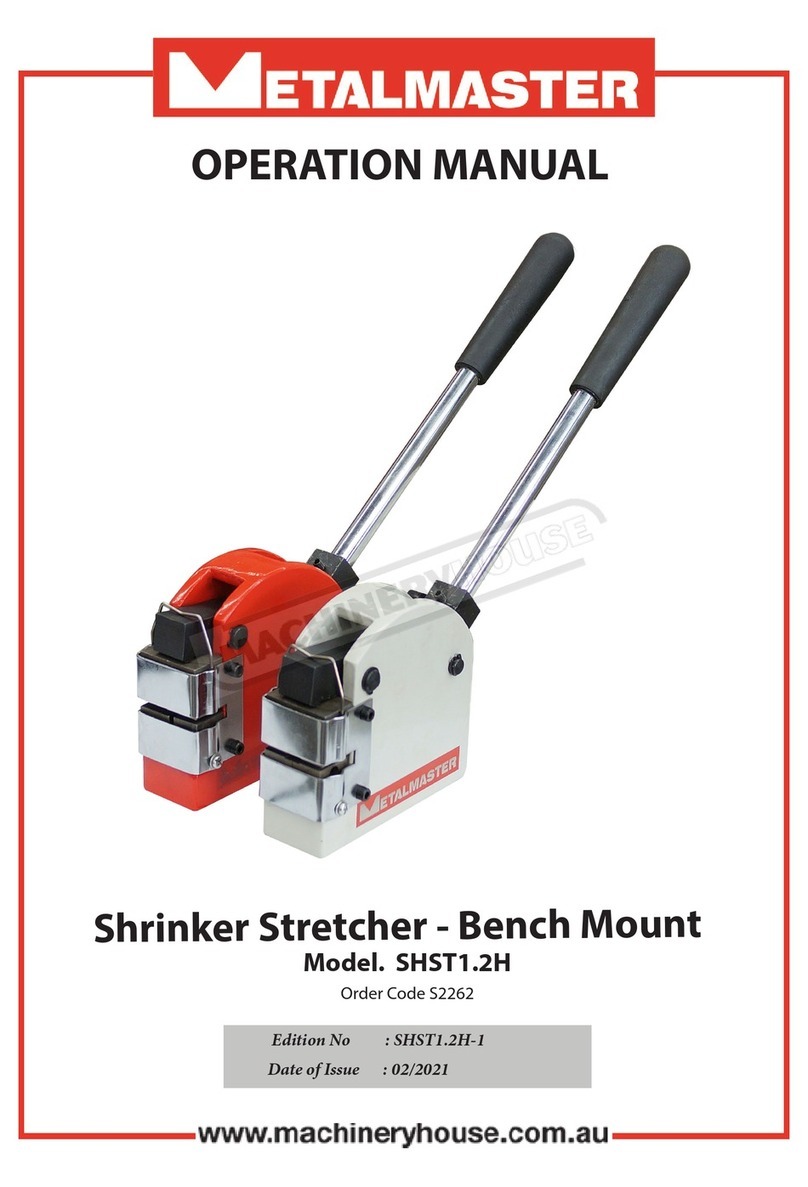 MetalMaster SHST-1.2H Operation manual
