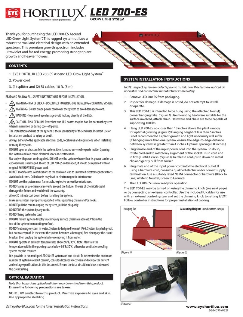 Eye Hortilux LED 700-ES quick start guide